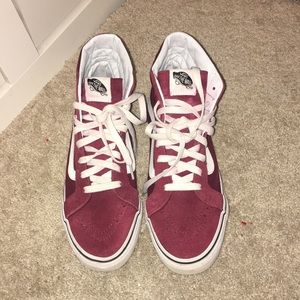 Burgundy Hightop Vans